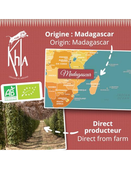 Baies roses Biologique - 500g- KHLA