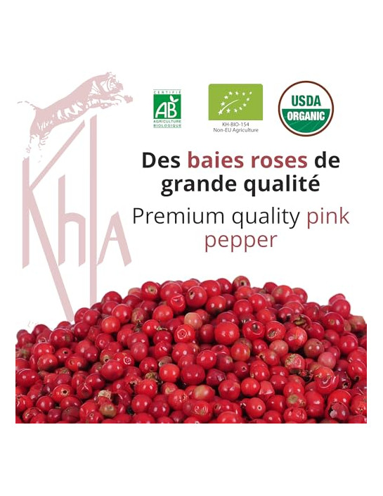 Baies roses Biologique - 500g- KHLA