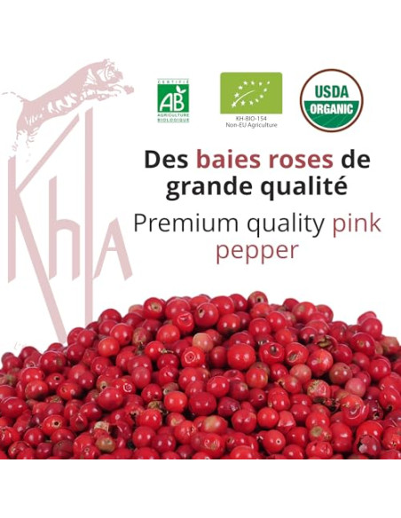 Baies roses Biologique - 500g- KHLA