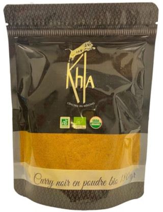 Curry noir - Biologique - en poudre - 180g- KHLA