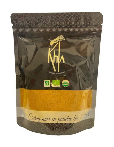 Curry noir - Biologique - en poudre - 180g- KHLA