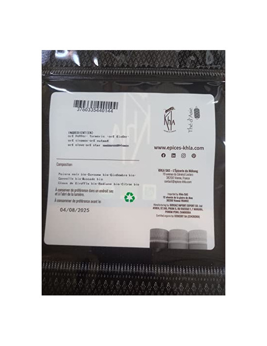 Curry noir - Biologique - en poudre - 180g- KHLA