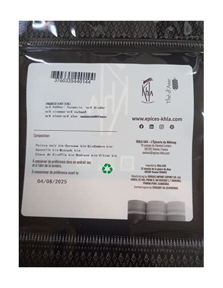 Curry noir - Biologique - en poudre - 180g- KHLA