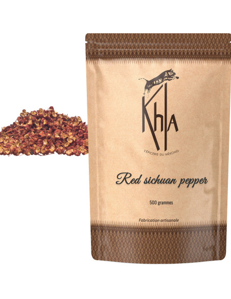 Baie rouge de Sichuan - en grains - 500g- KHLA