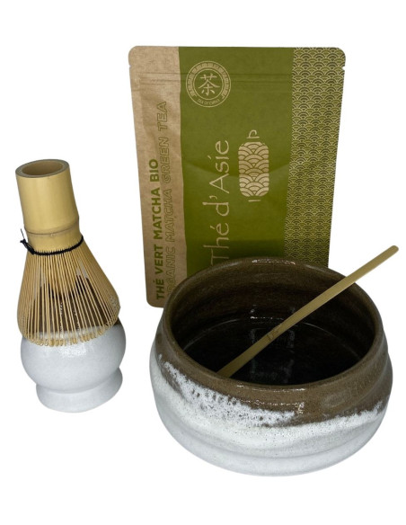 Set Matcha Bakong Blanc/Marron-