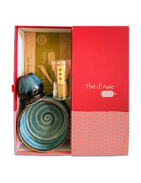 Set Matcha Vietnam Bleu/Marron-