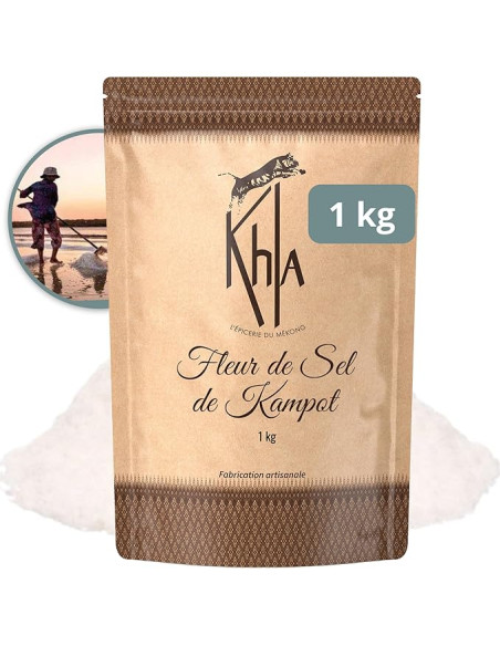 Fleur de sel de Kampot - Premium - 1kg- KHLA