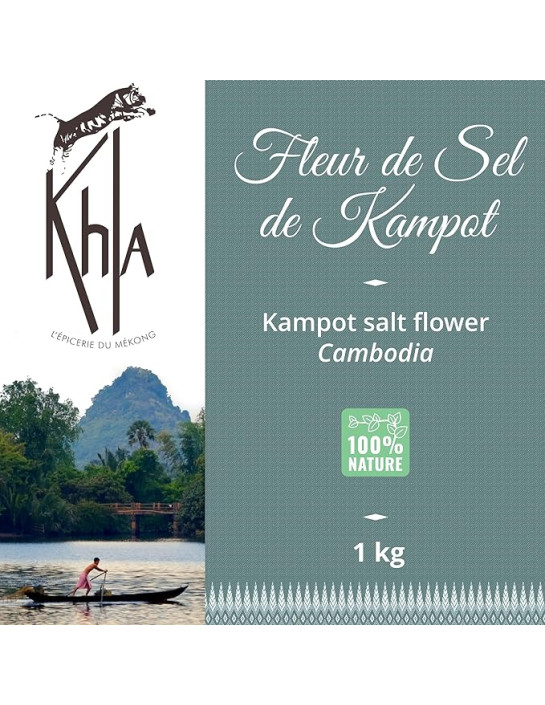 Fleur de sel de Kampot - Premium - 1kg- KHLA