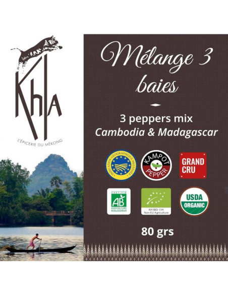 Mélange 3 baies Biologique - 80g- KHLA Mélange 3 baies Biologique - 80g- KHLA