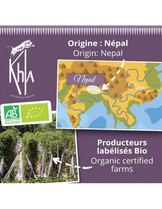 Baie de Timut - Biologique - Premium - en grains - 100g- KHLA