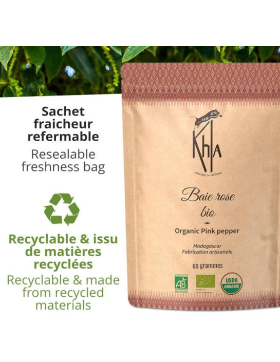 Baies roses Biologique - 60g- KHLA