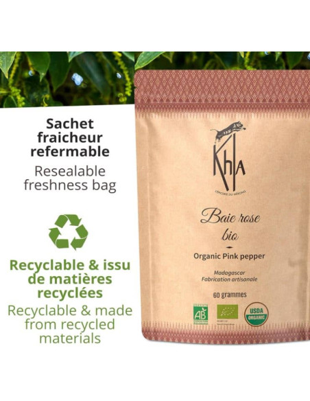 Baies roses Biologique - 60g- KHLA