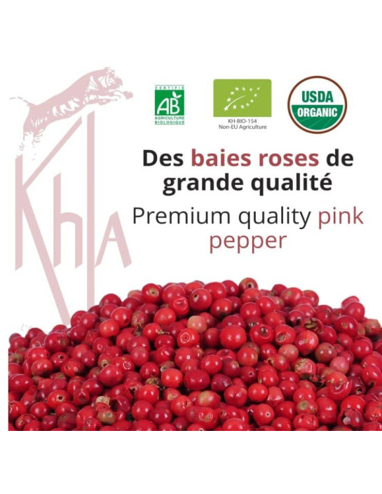 Baies roses Biologique - 60g- KHLA