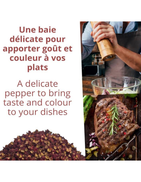 Baies roses biologique - 30g - Pot- KHLA