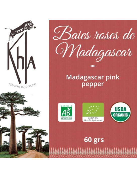 Baies roses biologique - 30g - Pot- KHLA