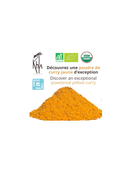 Curry Jaune - Biologique - en poudre - 1kg- KHLA Curry Jaune - Biologique - en poudre - 1kg- KHLA