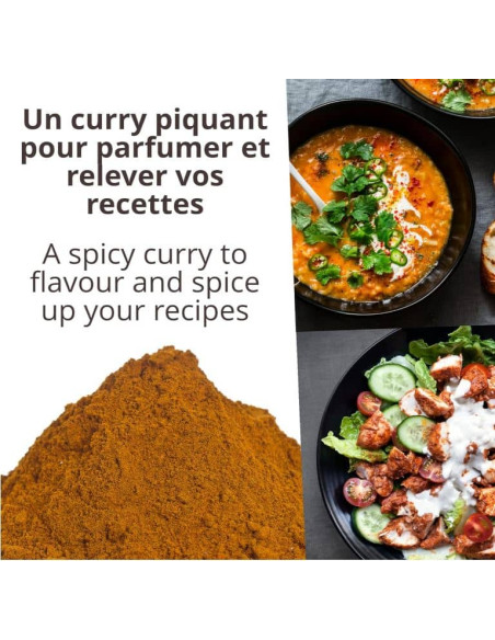 Curry rouge - Biologique - en poudre - 50g - Pot- KHLA