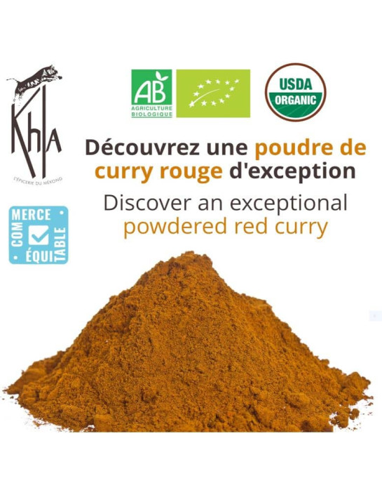 Curry rouge - Biologique - en poudre - 100g- KHLA