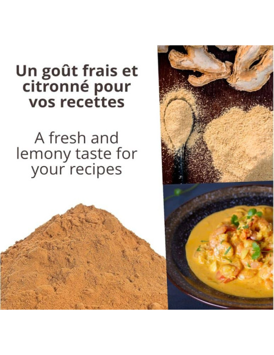 Gingembre - Biologique - en poudre - 50g - Pot- KHLA