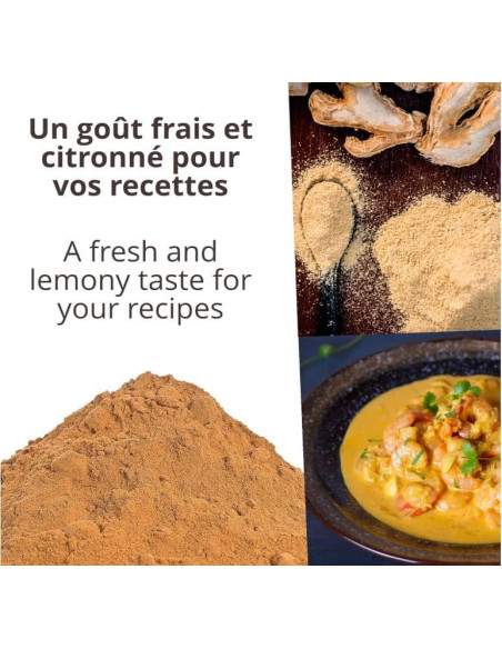 Gingembre - Biologique - en poudre - 50g - Pot- KHLA