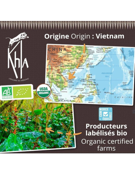 Gingembre - Biologique - en poudre - 250g- KHLA