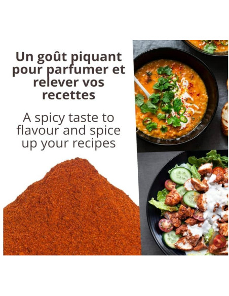 Piment - Biologique - en poudre - 90g- KHLA