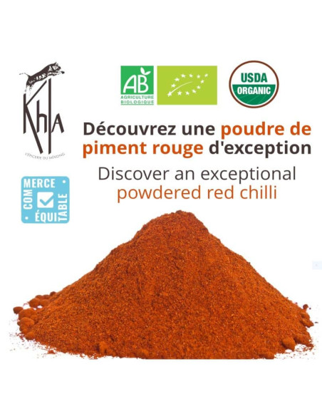 Piment - Biologique - en poudre - 90g- KHLA