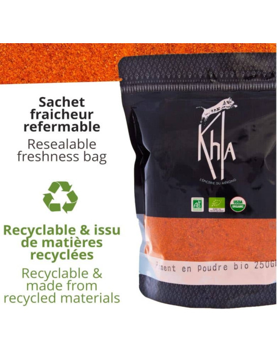 Piment - Biologique - en poudre - 250g- KHLA