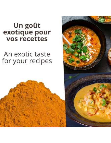 Curcuma - Biologique - en poudre - 50g - Pot- KHLA Curcuma - Biologique - en poudre - 50g - Pot- KHLA
