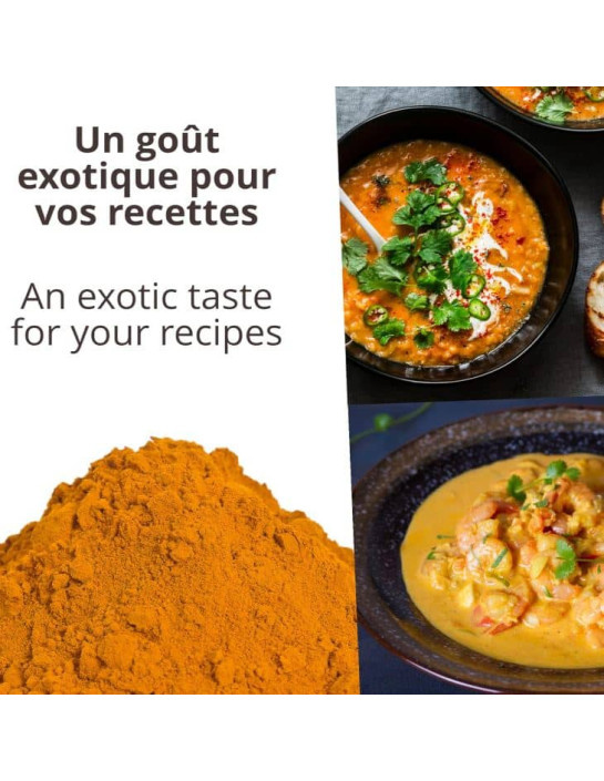 Curcuma - Biologique - en poudre - 500g- KHLA