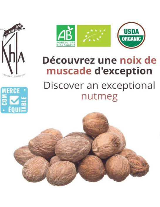 Noix de muscade - Biologique - en poudre - 1kg- KHLA