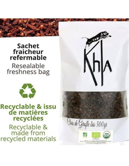 Clous de girofle - Biologique - entier - 500g- KHLA