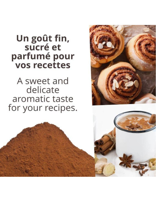 Cannelle de Ceylan - Biologique - en poudre - 500g- KHLA