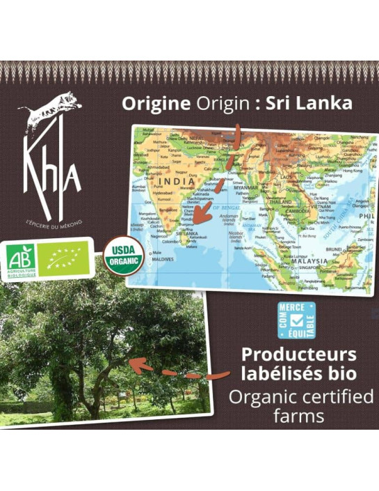 Cannelle de Ceylan - Biologique - en bâton - 100g- KHLA