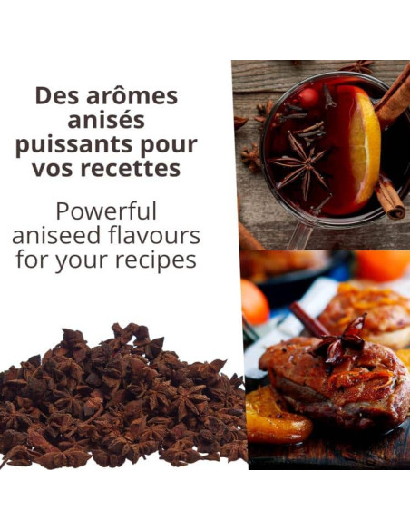 Anis étoilé - Biologique - entier - 400g- KHLA
