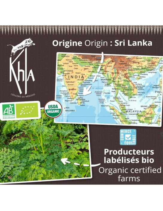 Moringa - en poudre bio - poche 250g- KHLA