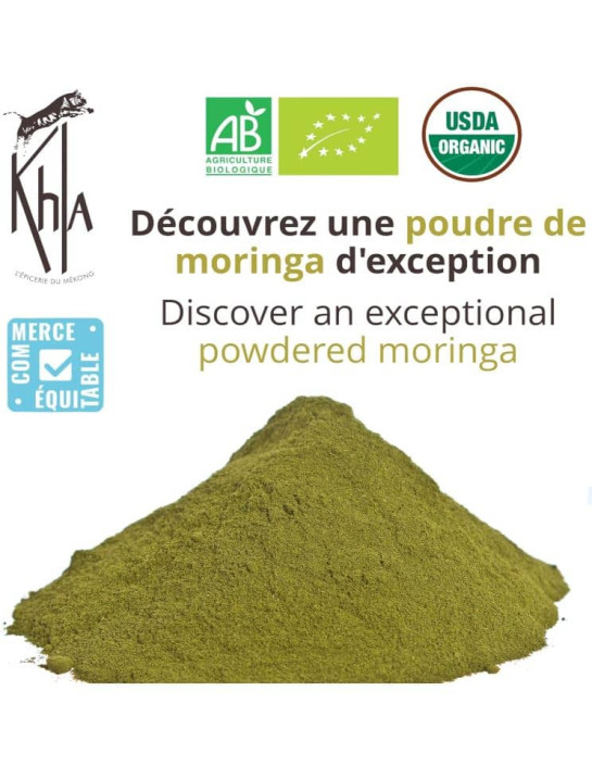 Moringa - en poudre bio - poche 250g- KHLA