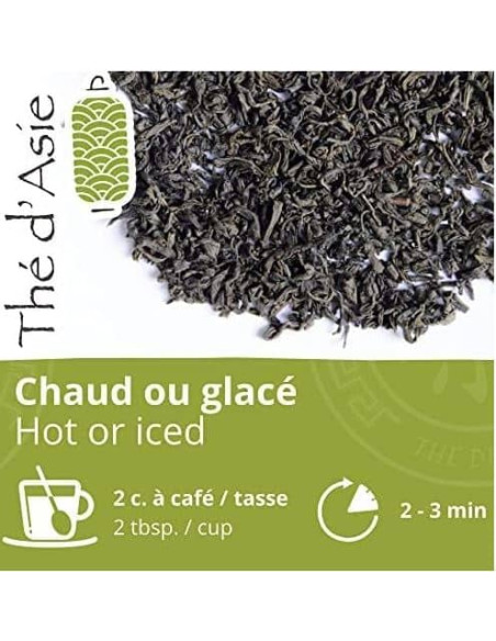 Thé vert - Chun Mee - Biologique - en vrac - 90g- THÉ D'ASIE