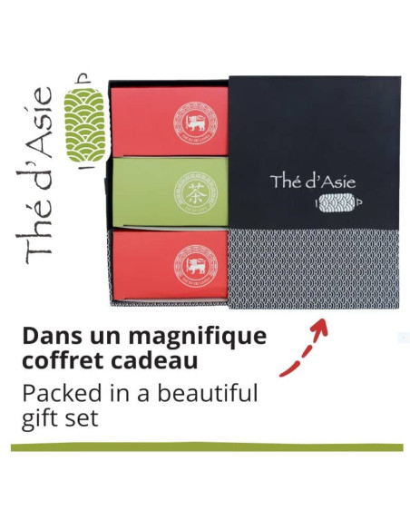 Coffret Thé Petit Déjeuner - Biologique -3 boites Infusettes- THÉ D'ASIE