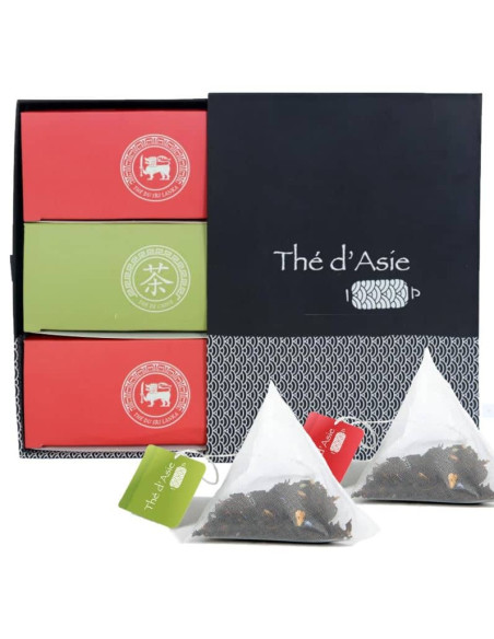Coffret Thé Petit Déjeuner - Biologique -3 boites Infusettes- THÉ D'ASIE