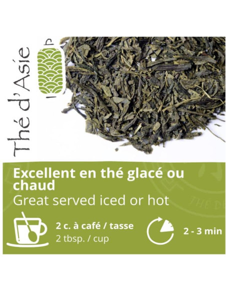 Thé vert - Sencha - Biologique - en vrac - 250g- THÉ D'ASIE