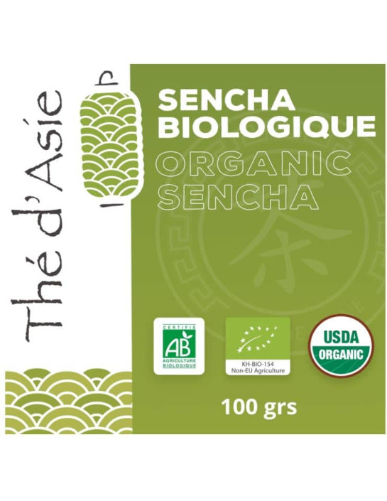 Thé vert - Sencha - Biologique - en vrac - 100g- THÉ D'ASIE