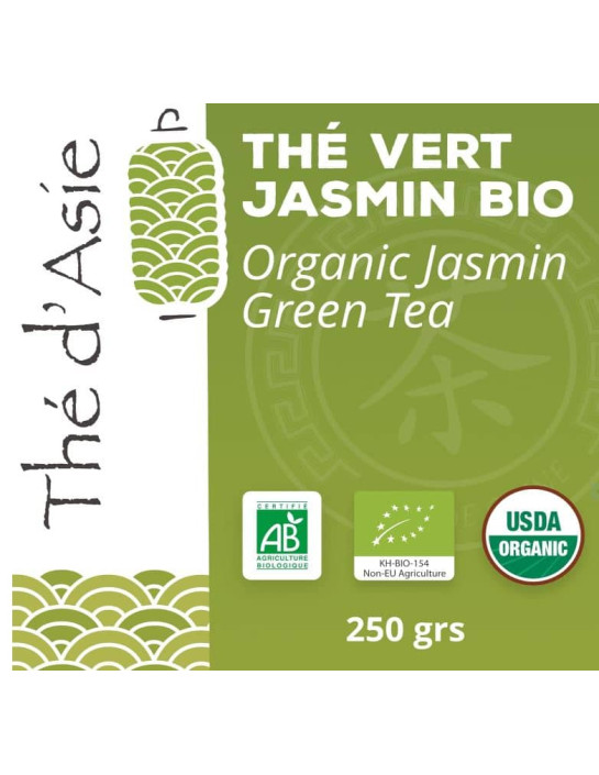 Thé vert - Jasmin - Biologique - en vrac - 250g- THÉ D'ASIE