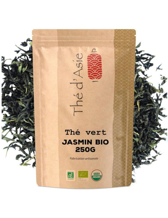 Thé vert - Jasmin - Biologique - en vrac - 250g- THÉ D'ASIE