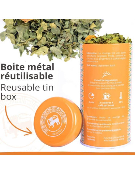 Infusion - détox - Biologique - en vrac - 75g- THÉ D'ASIE