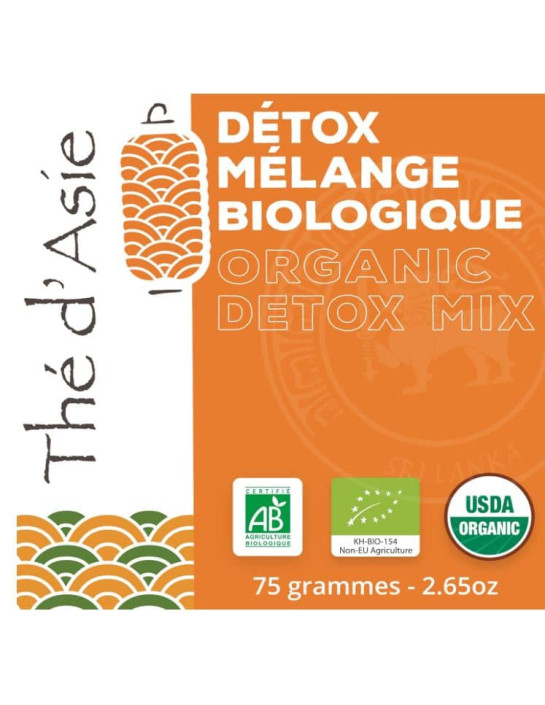 Infusion - détox - Biologique - en vrac - 75g- THÉ D'ASIE