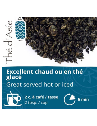 Thé bleu - Oolong - Biologique - en vrac - 250g- THÉ D'ASIE 2