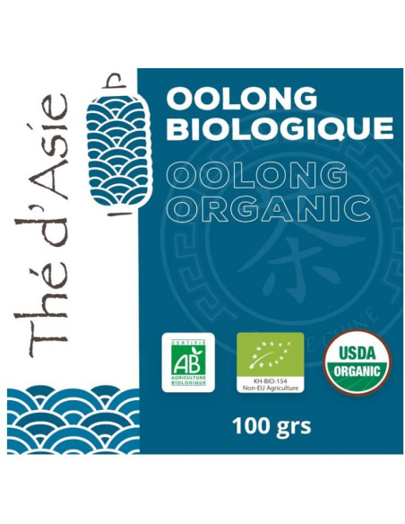 Thé bleu - Oolong - Biologique - en vrac - 100g- THÉ D'ASIE