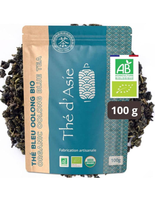 Thé bleu - Oolong - Biologique - en vrac - 100g- THÉ D'ASIE