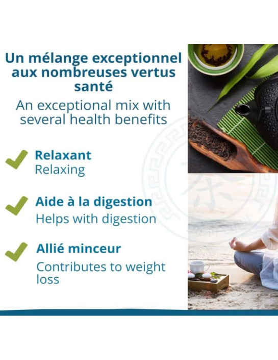 Thé bleu - Oolong - Biologique - Pack infusettes x80- THÉ D'ASIE